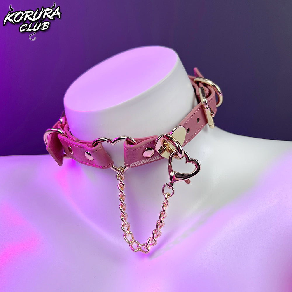 Only $9.99 – Limited to 30 Sets Double Heart Lock Collar KO91