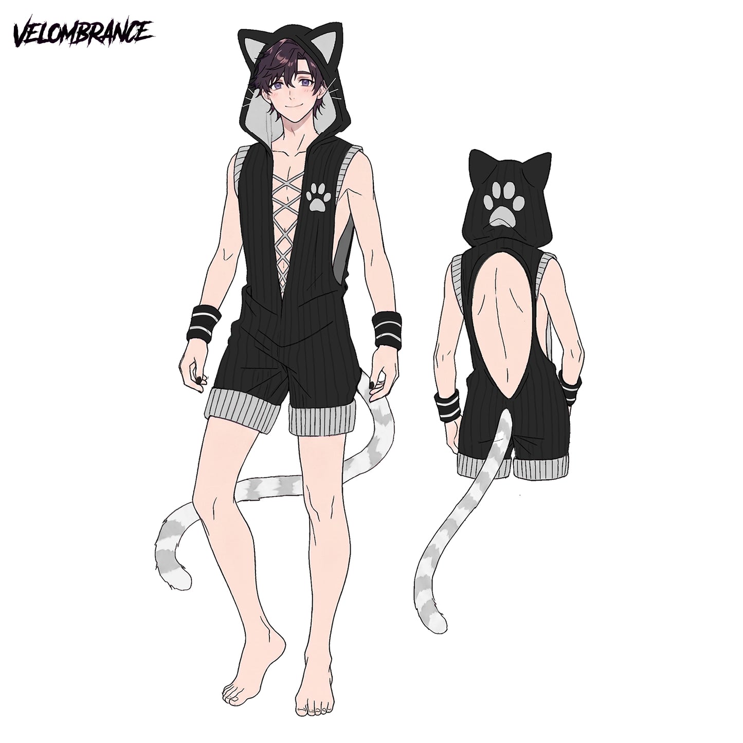 Cat bodysuit (3-Piece Set) AS43