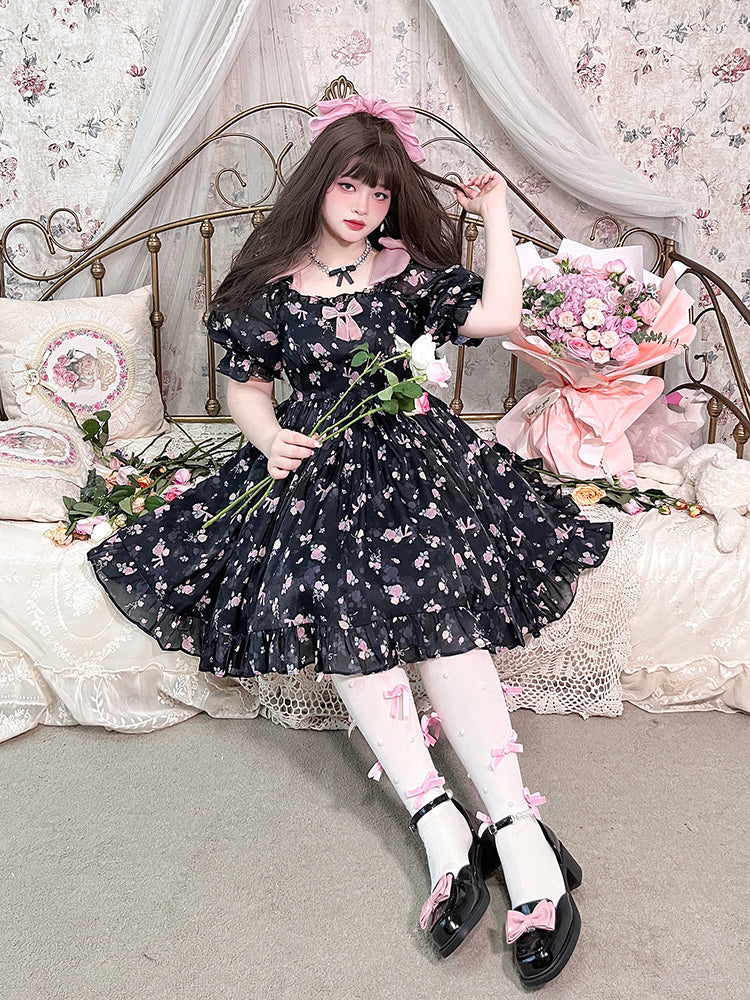 vintage floral dress PL53380