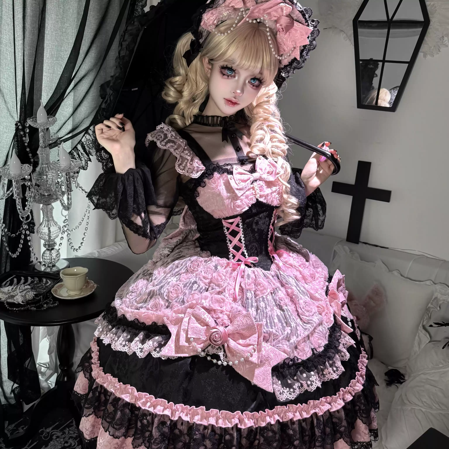 Dark Lolita jsk suspender dress PA20295