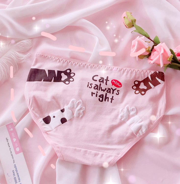 Lolita cat paw print panties PL20318