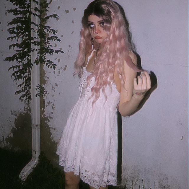Sexy white lace harness dress PL10063