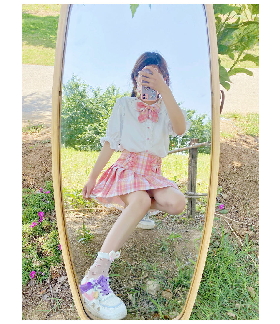 White Rabbit Ear Short Sleeve Shirt PL52440