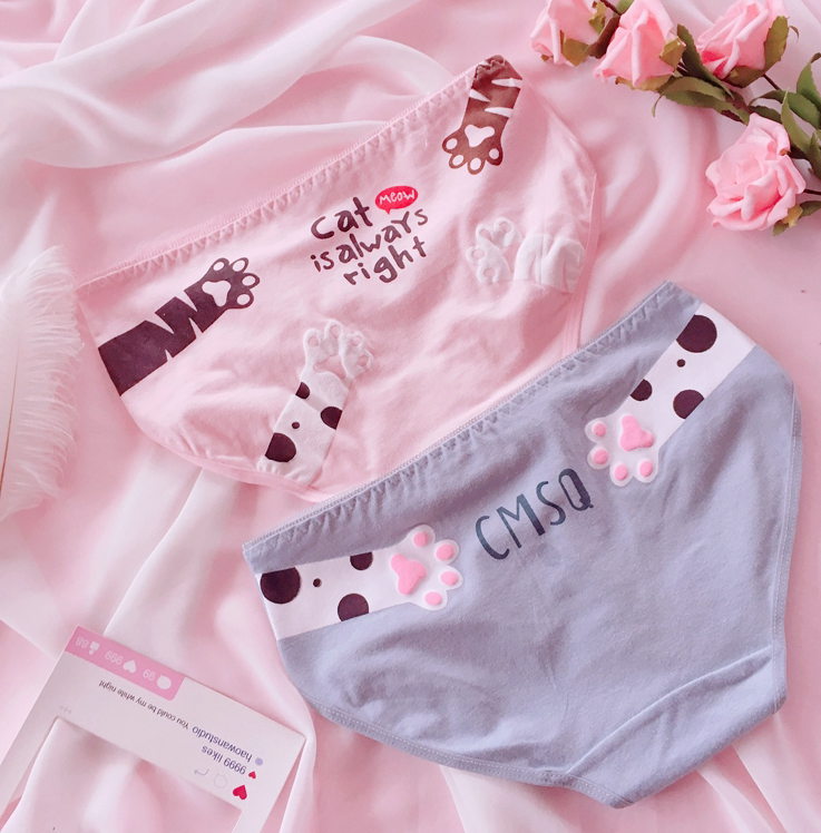Lolita cat paw print panties PL20318