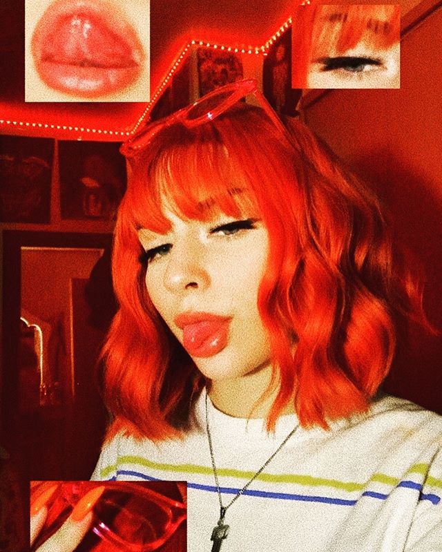 Orange wig PL20704