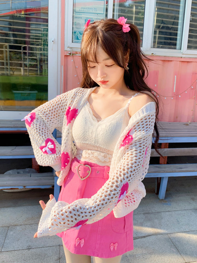 love cutout sweater PL52787