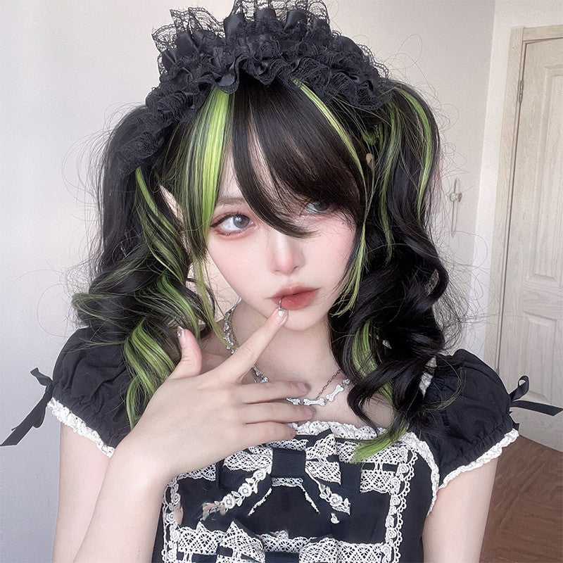 Harajuku gradient long curly wig PL52415