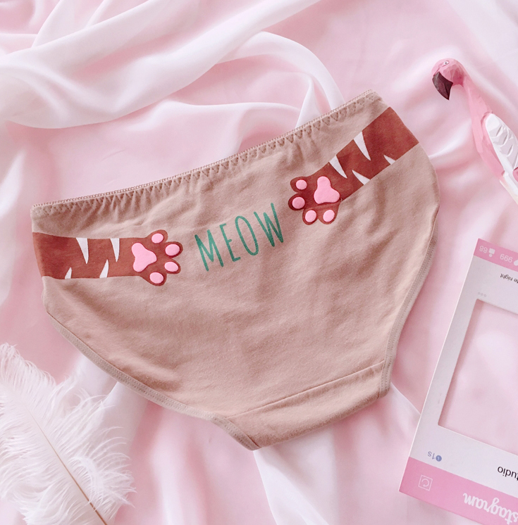 Lolita cat paw print panties PL20318