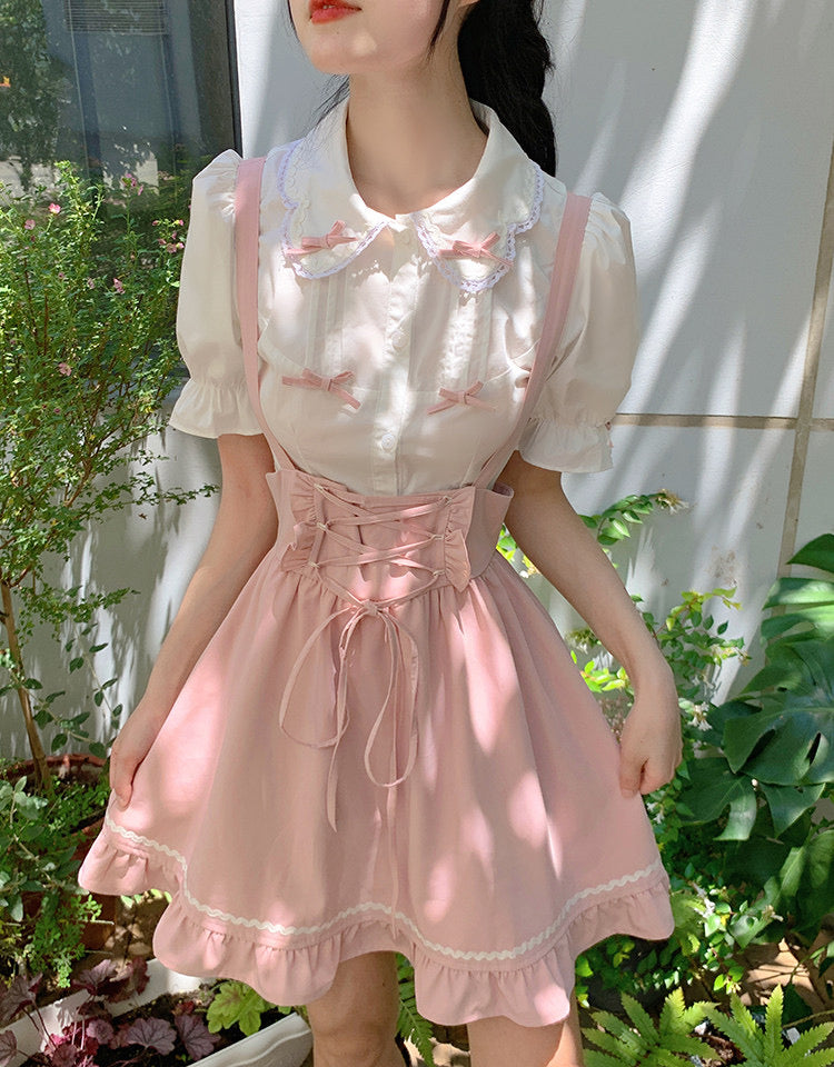 Pastel pink girl suit PL51854