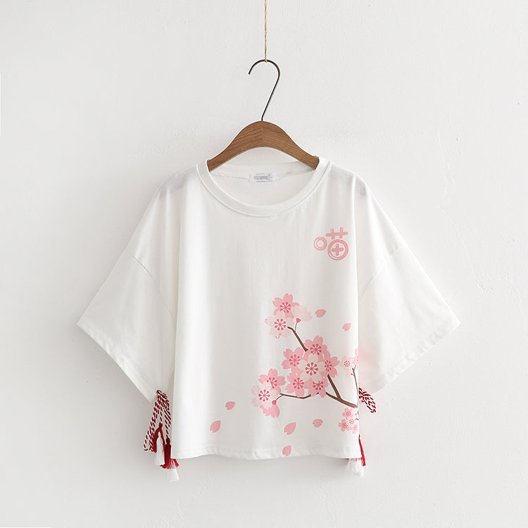 Printed loose short-sleeved t-shirt PL20110