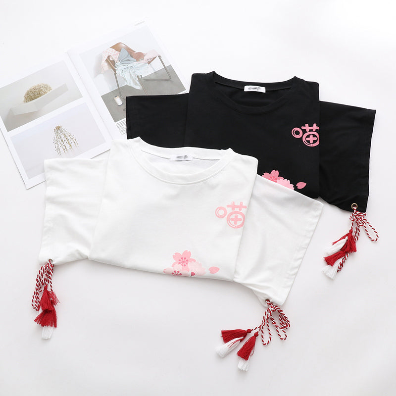 Printed loose short-sleeved t-shirt PL20110
