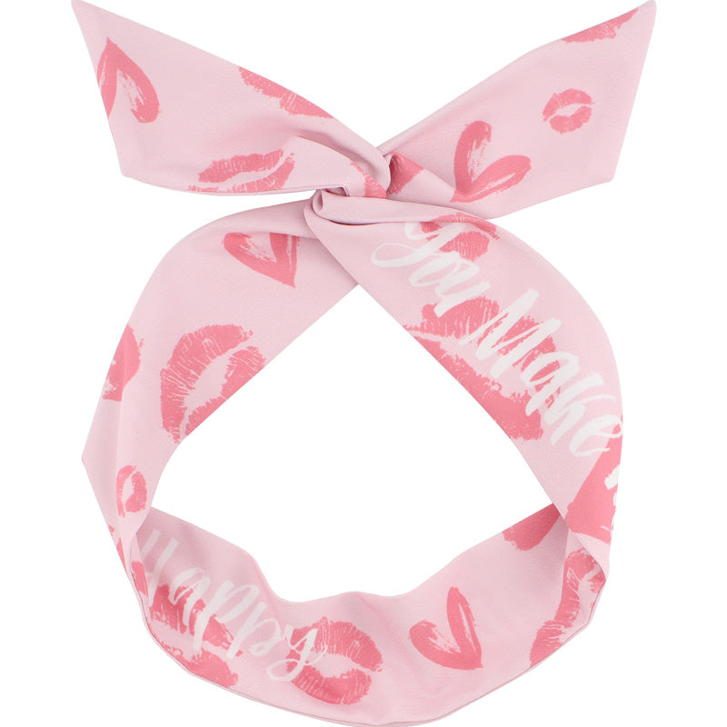Handmade Pink Silk Scarf Headgear PL52320