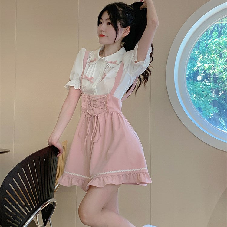 Pastel pink girl suit PL51854
