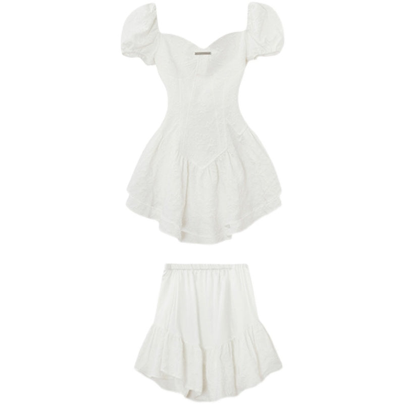 white waist dress PL52385