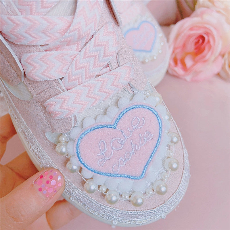 Pink Heart Sneakers PL52717