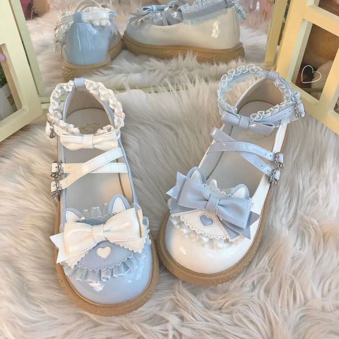 lolita bow shoes PL52263