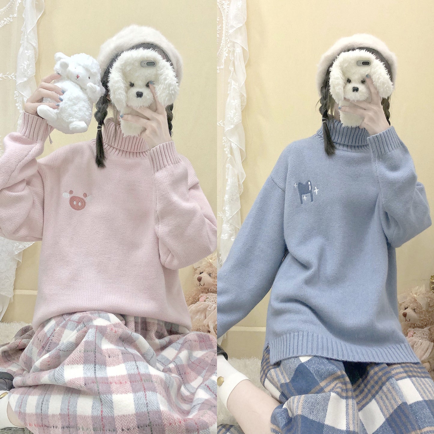 Wild turtleneck sweater PL50835