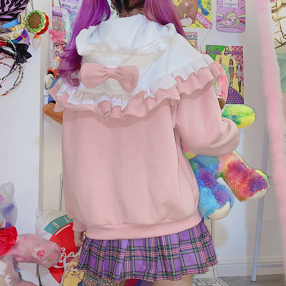 Cute hooded top PL50924
