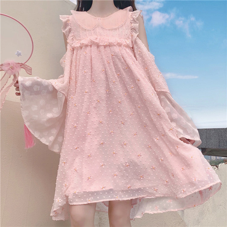 Pink embroidery dress PL50287