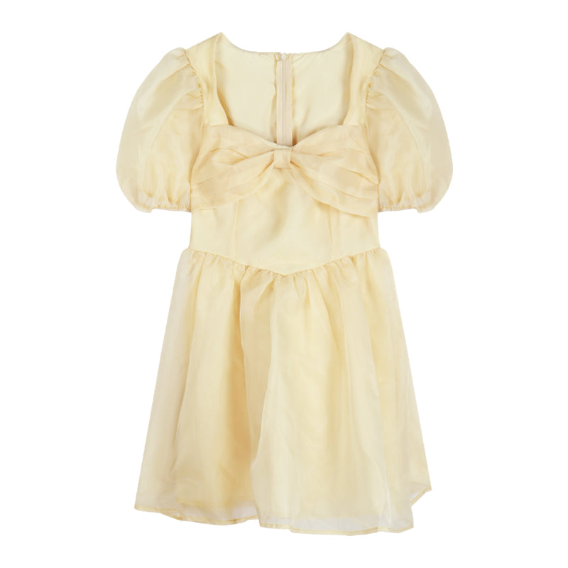 Yellow Bow Dress PL52668
