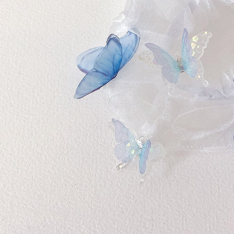 Blue butterfly earrings PL51075