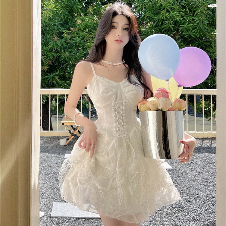 White Slip Dress PL52674