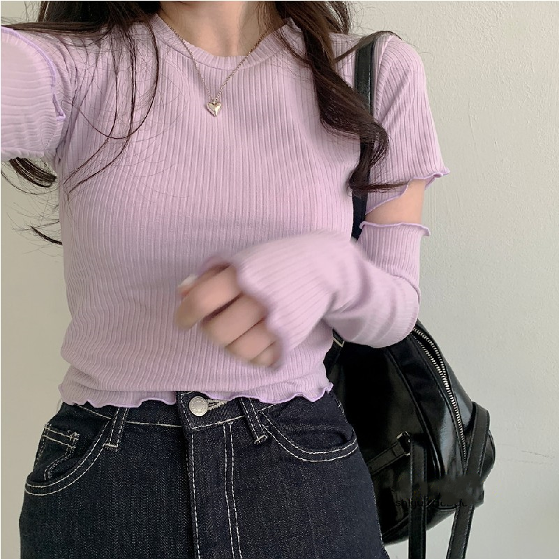 Purple Crew Neck Top PL52679