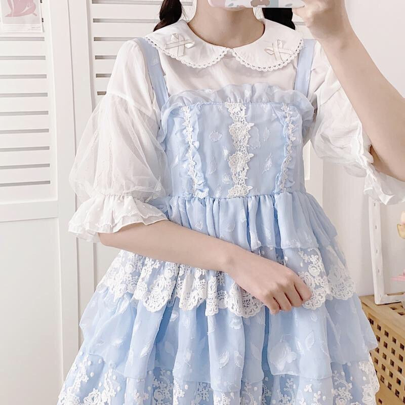 lolita chiffon shirt PL52593