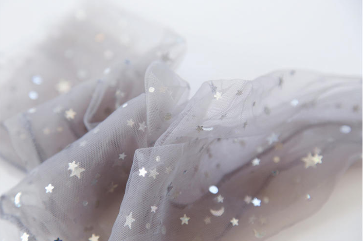 Star lace tulle socks(3 pairs) PL20092