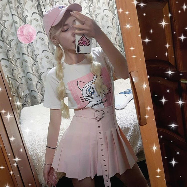 Lolita love buckle skirt PL20160