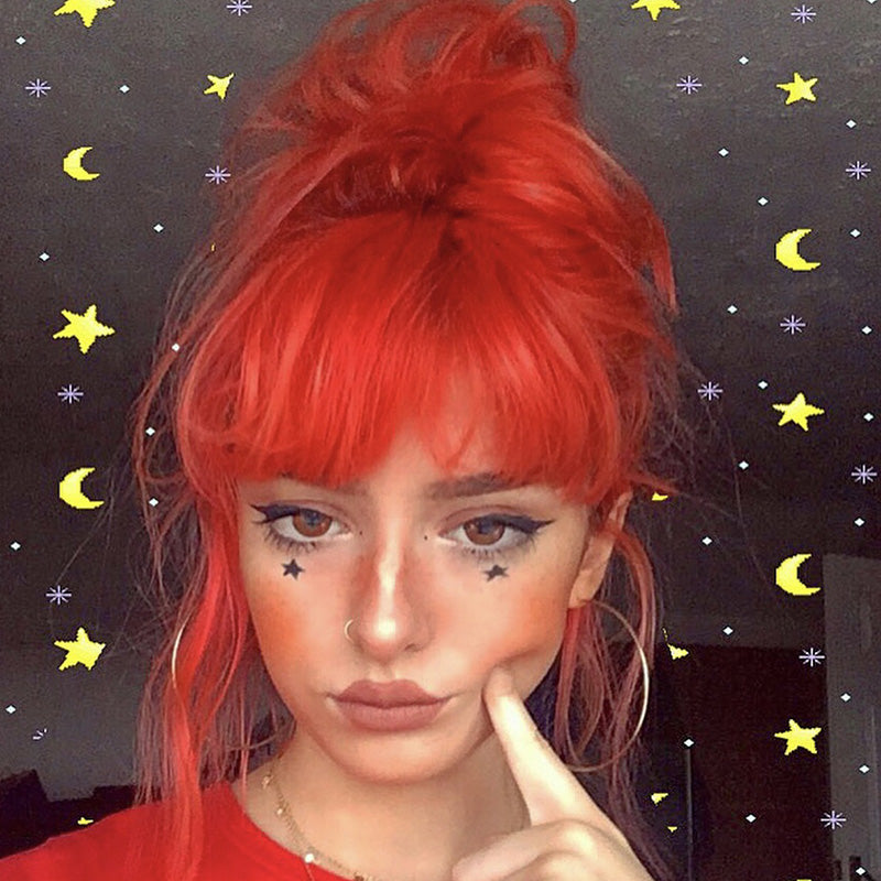 Orange wig PL20704