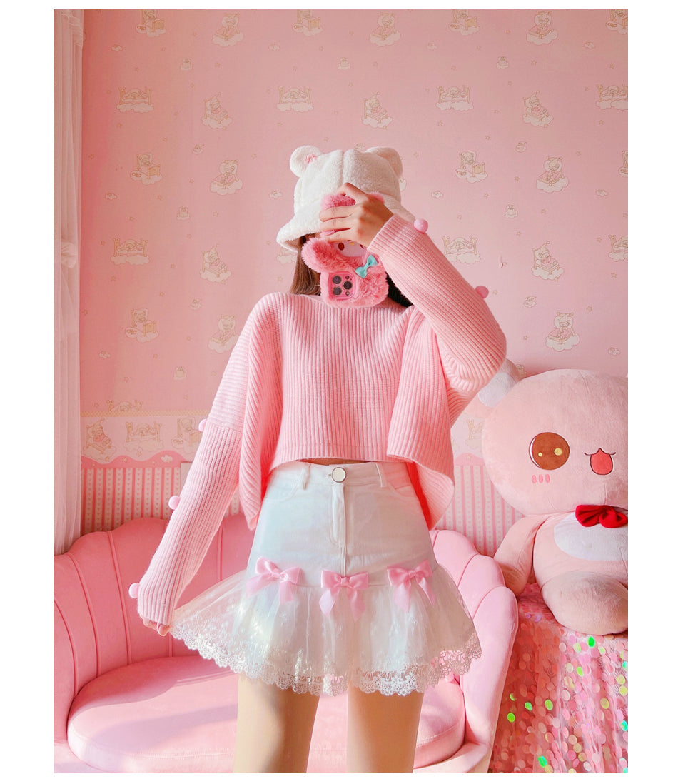 White Bow Skirt PL52495