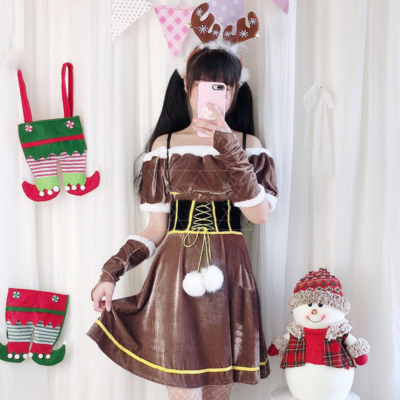 Christmas Fawn Dress PL52588