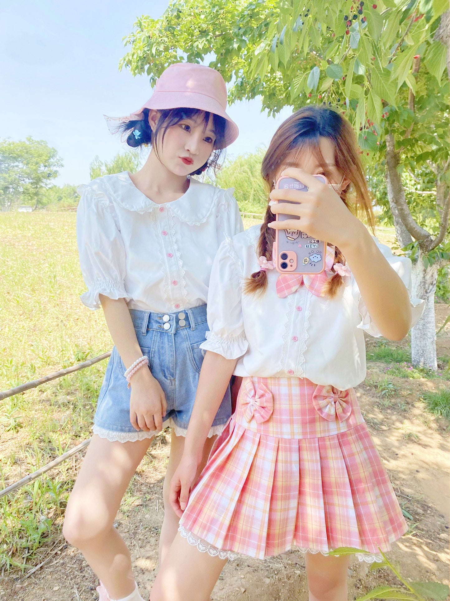 White Rabbit Ear Short Sleeve Shirt PL52440