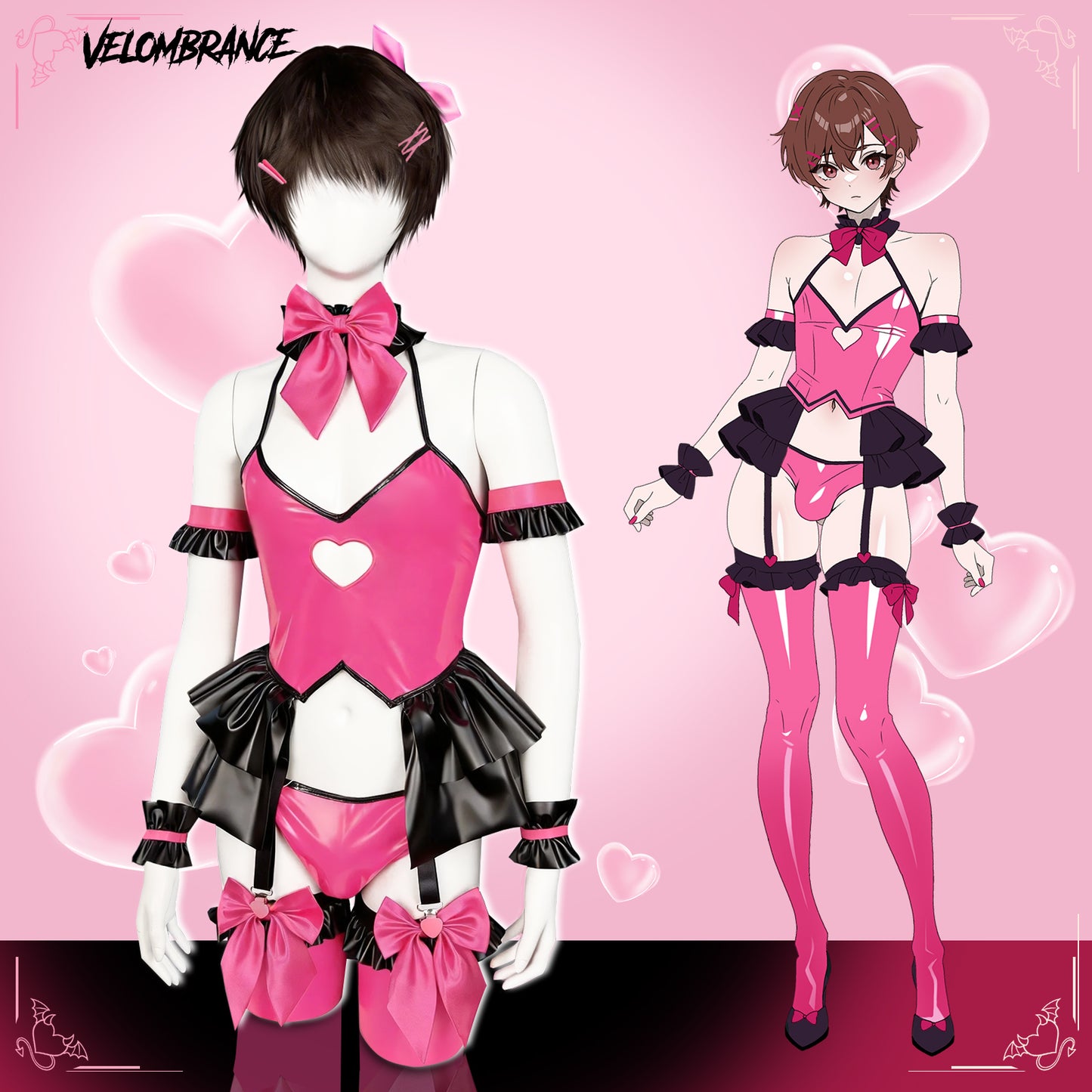 Cos Pink Heart Set (7-Piece Set) AS35