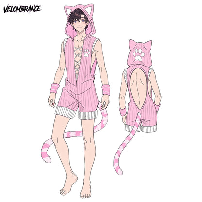 Cat bodysuit (3-Piece Set） AS43