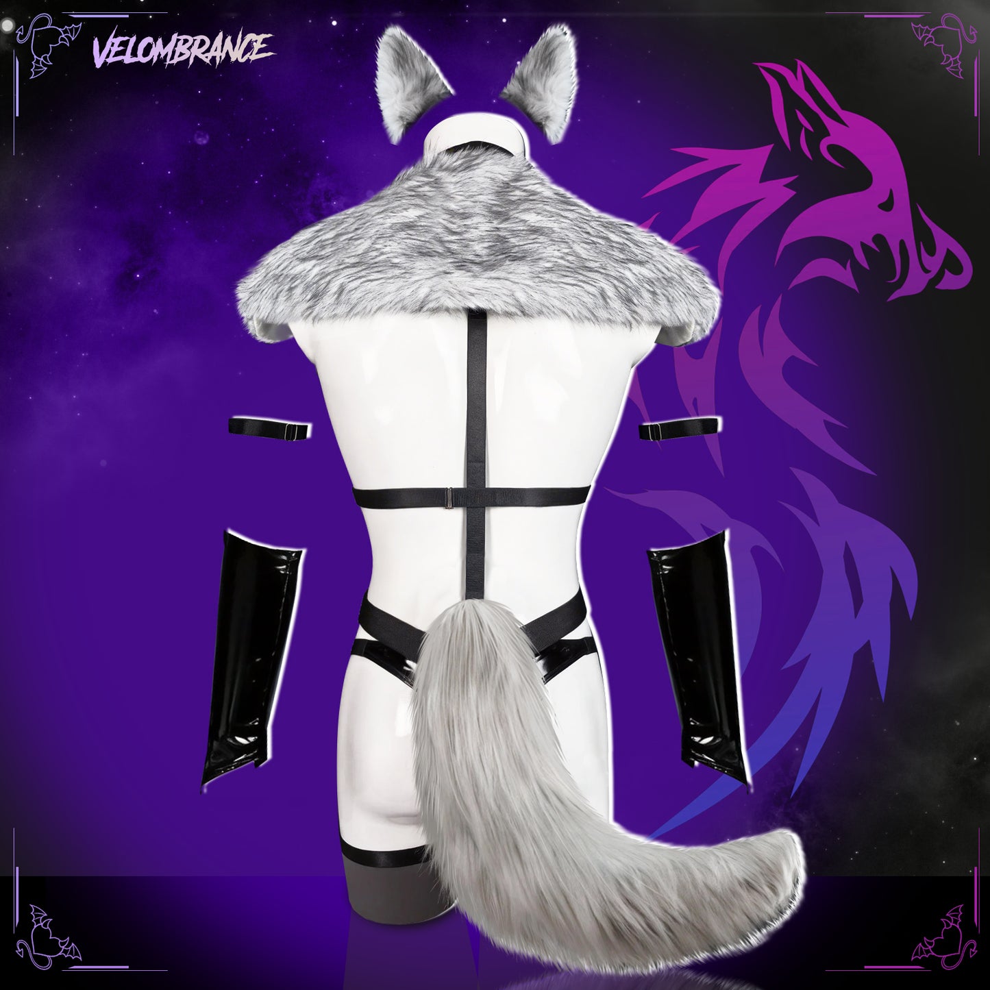 Feral Wolf Cosplay Outfit（9-Piece Set) AS41