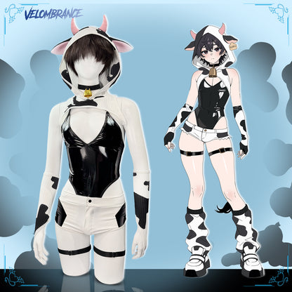 Cow Bodysuit (8-Piece Set）AS42