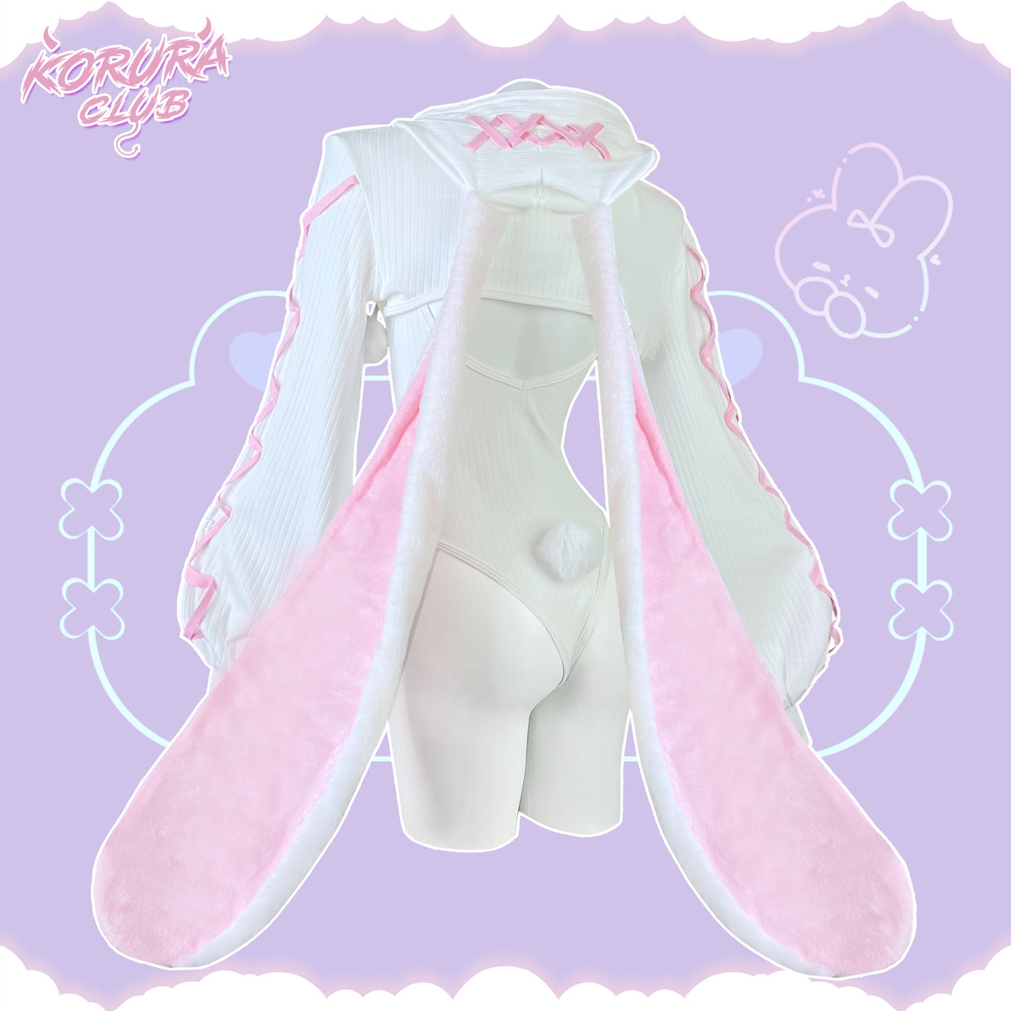 Cosplay Heart-Lock Floppy Bunny Jumpsuit KO103