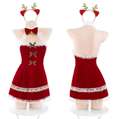 Christmas Strapless Lace Pajamas PA20317