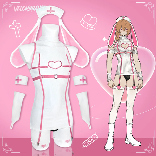 Sweetheart Bunny Nurse Dress (8-Piece Set) AS49