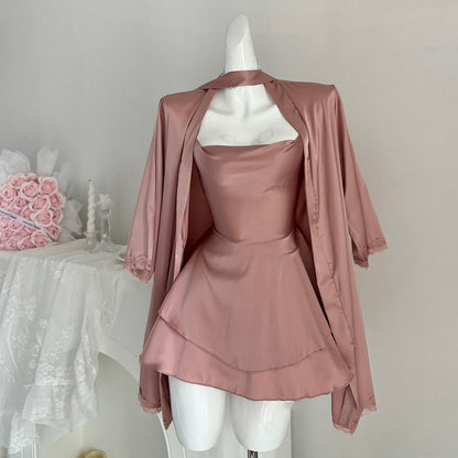 Ice silk suspender nightdress PA20022