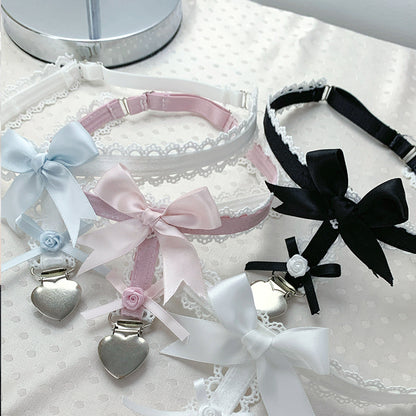 Lace bow leg ring PA20017