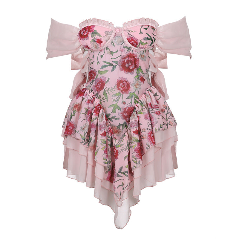 Floral sweet party dress PL53476