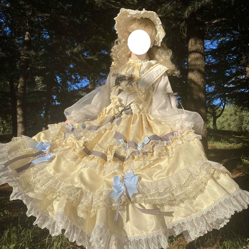 Bow Lace Girls Dress PA20283