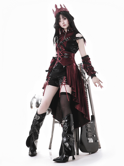 Lolita Gothic overalls skirt suit PA20266