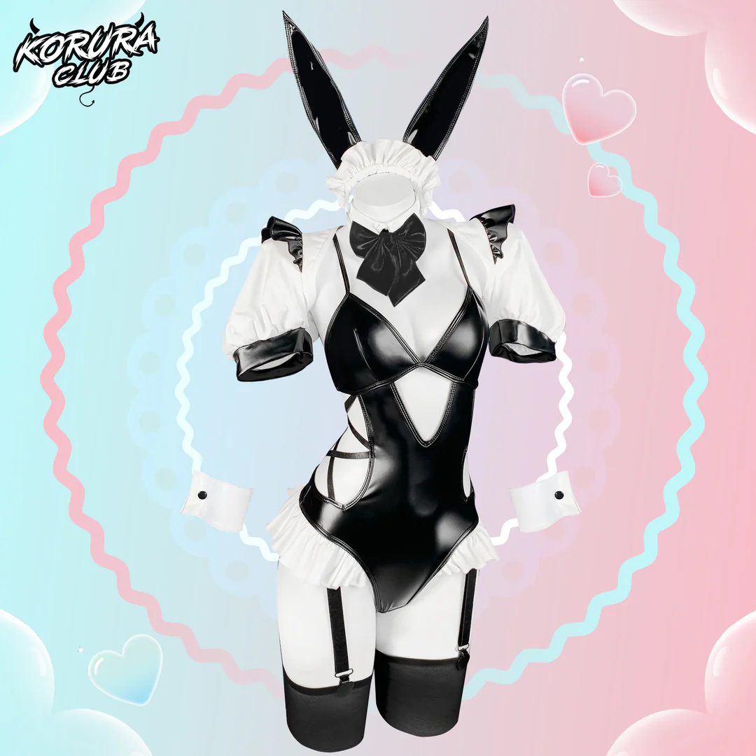 Cosplay Pink Bunny Maid Lingerie KO137