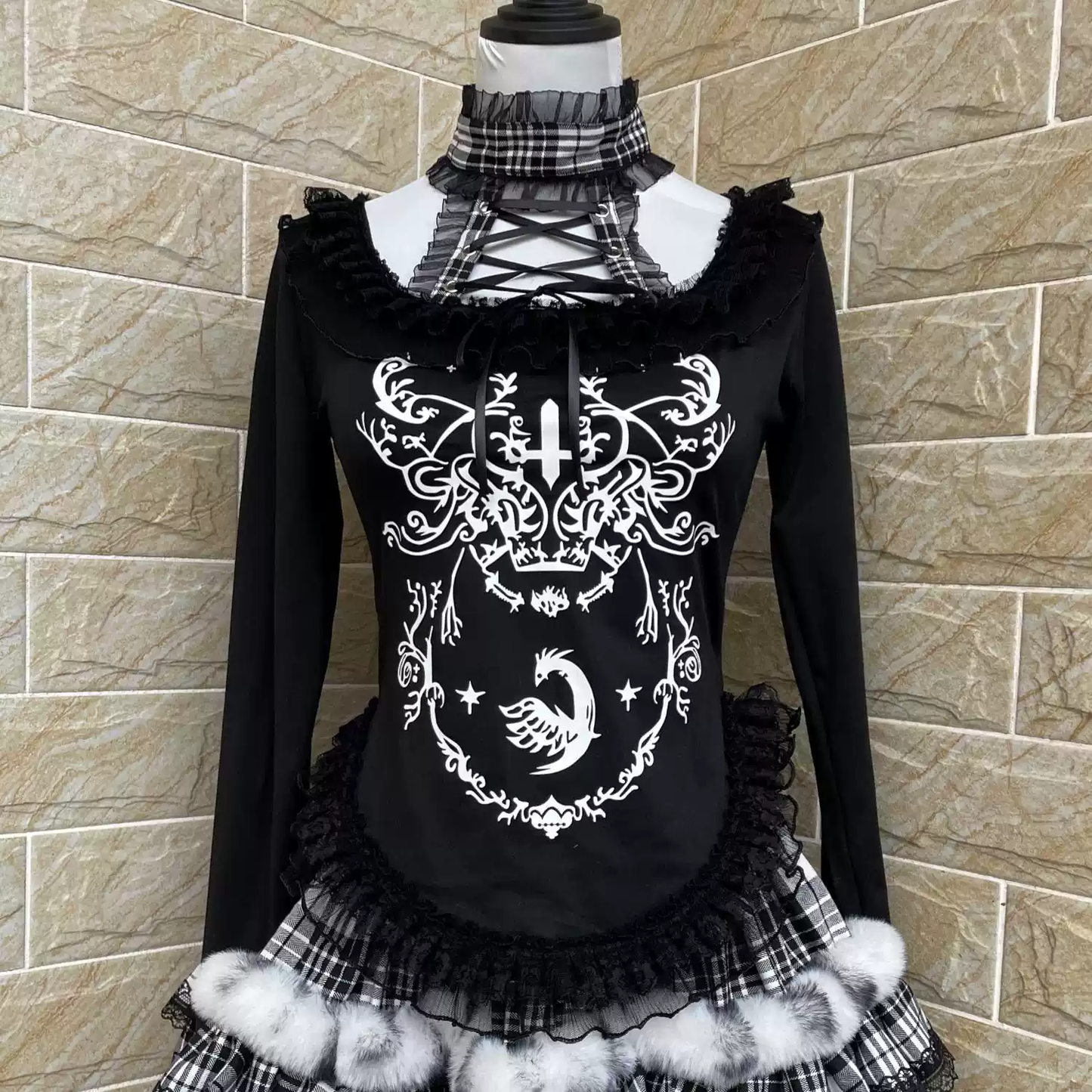Abi Gothic Retro Top PA20339