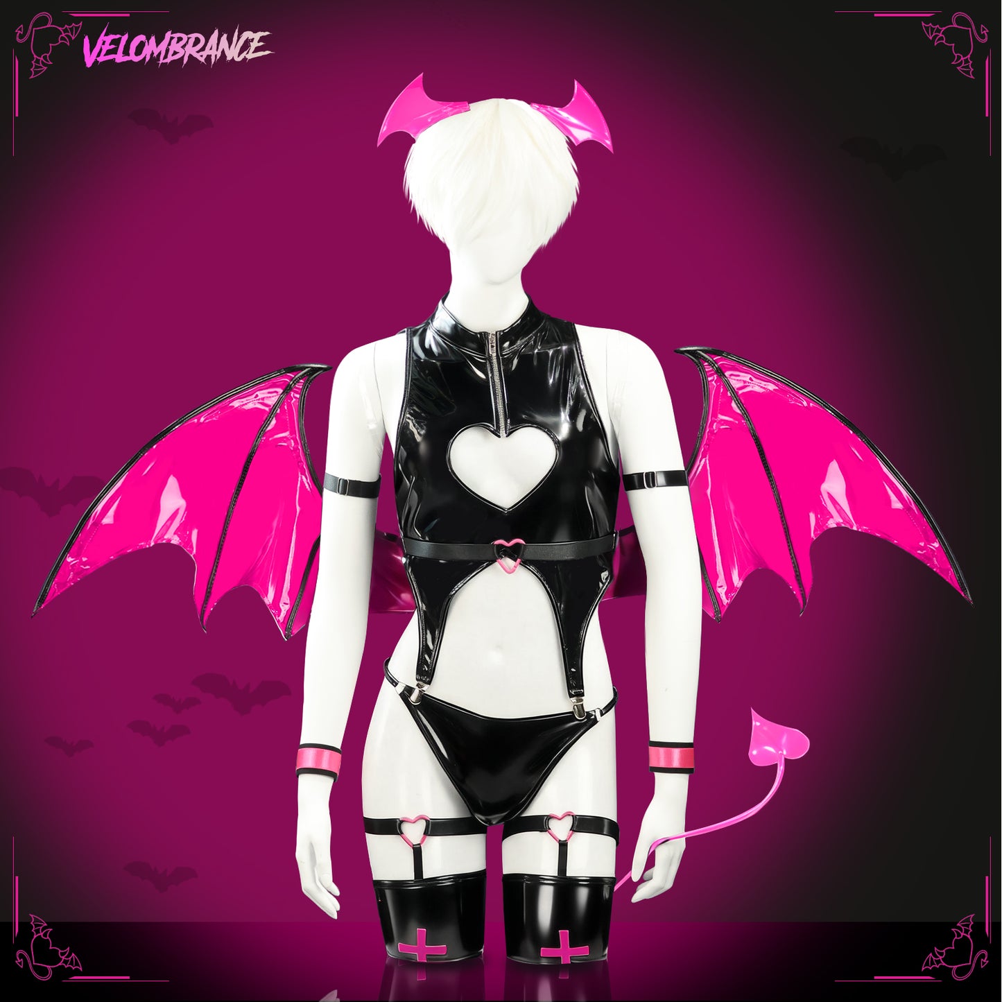 Cosplay Devil Bodysuit (7-Piece Set) AS32
