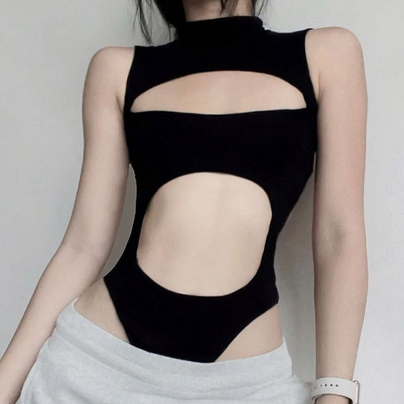 Functional dark-style jumpsuit PA20333